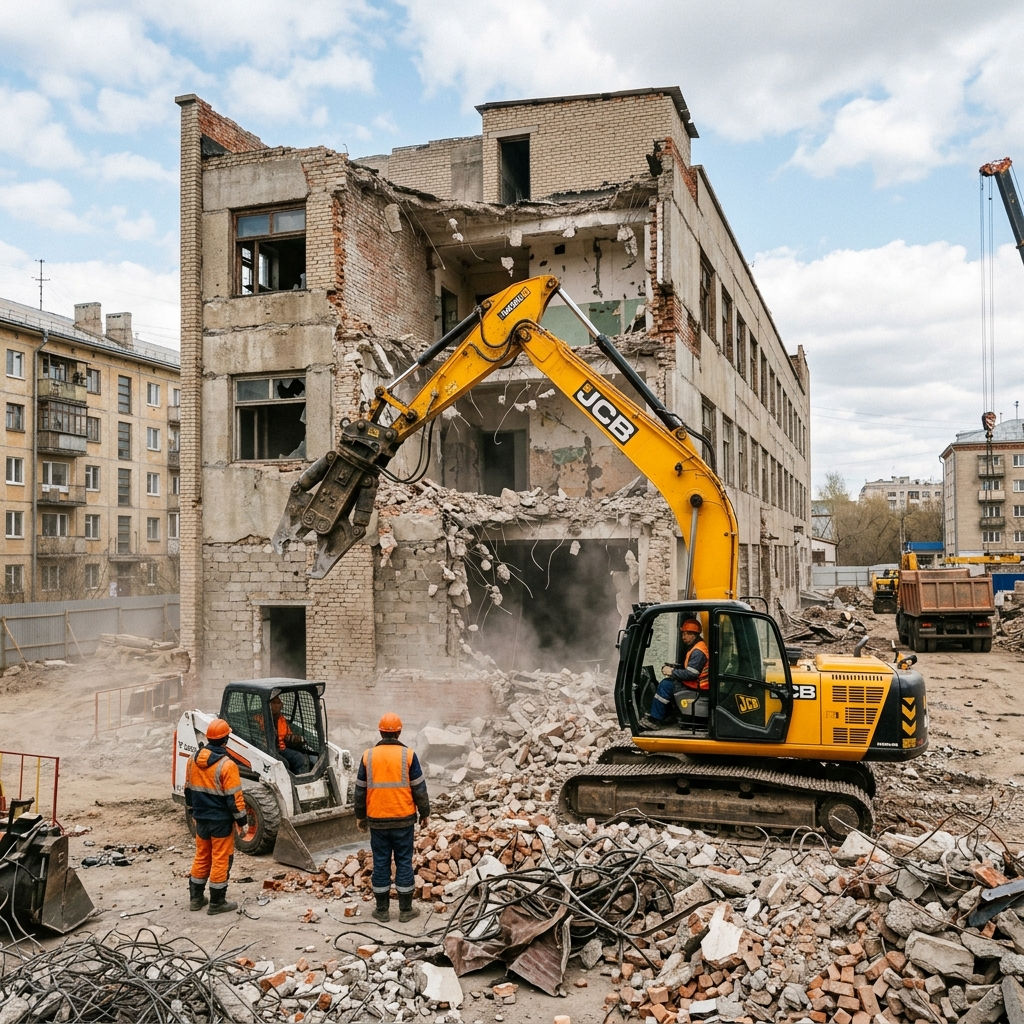 <span style="font-weight: bold;">Снос зданий</span><br>